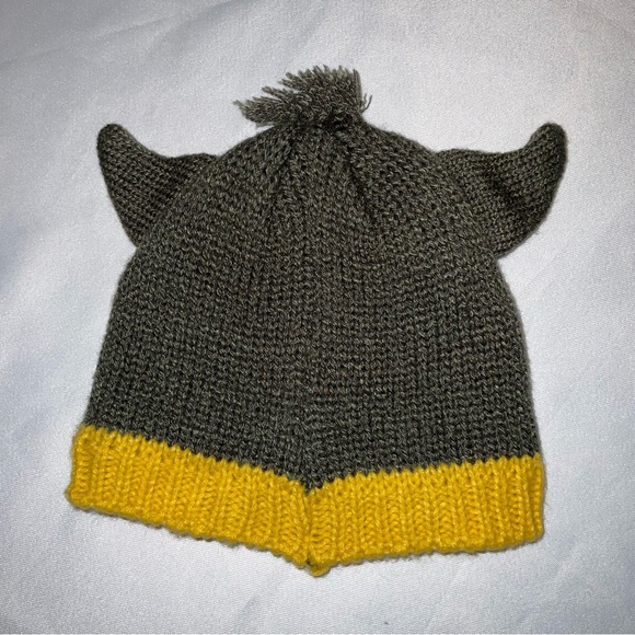 Carters Boys 12-24 Month Grey Knit Monster Winter Beanie Hat Double Layer Toque - Picture 2 of 8